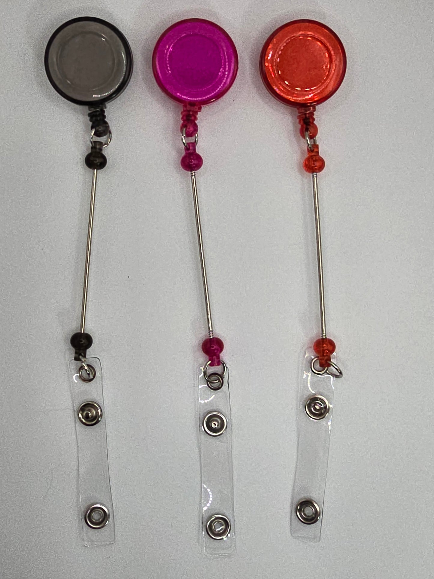 Badge Reel-Beadable Belt Clip