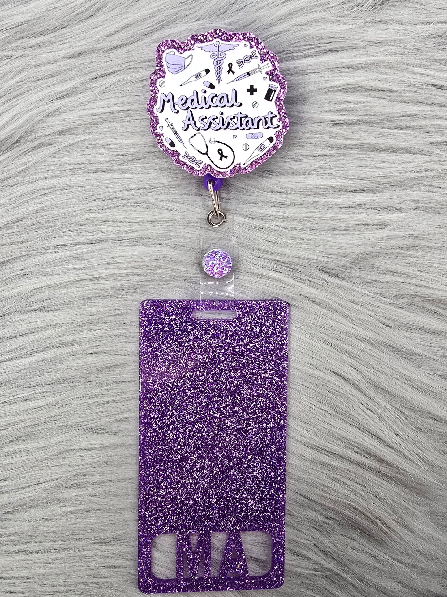 Medical Assistant Badge Reel with Badge Buddy