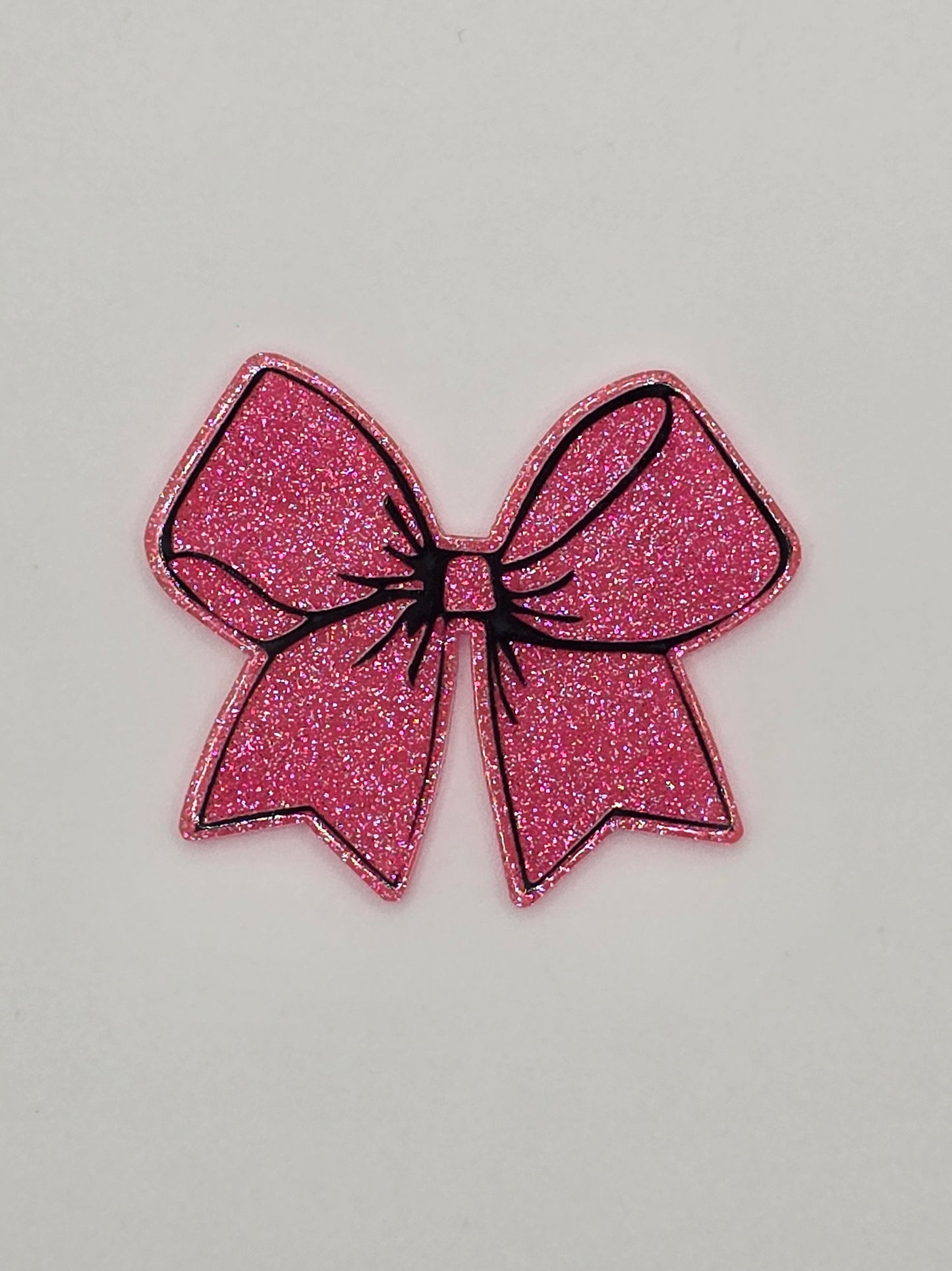 Pink glitter bow