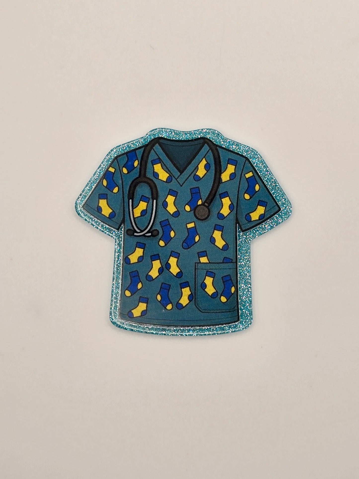 Scrub Top Acrylic Flatback