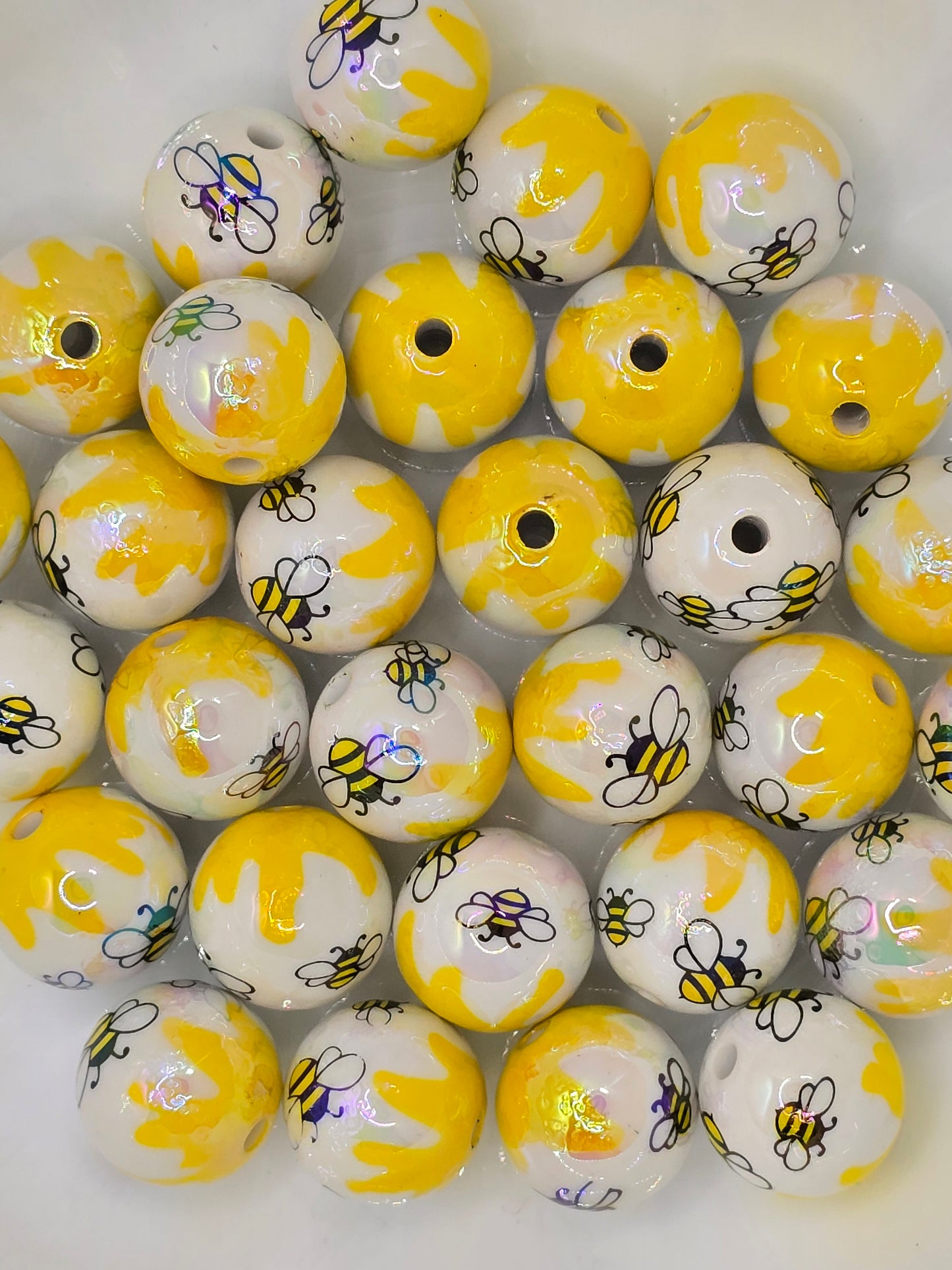 16mm Acrylic Beads-Bee