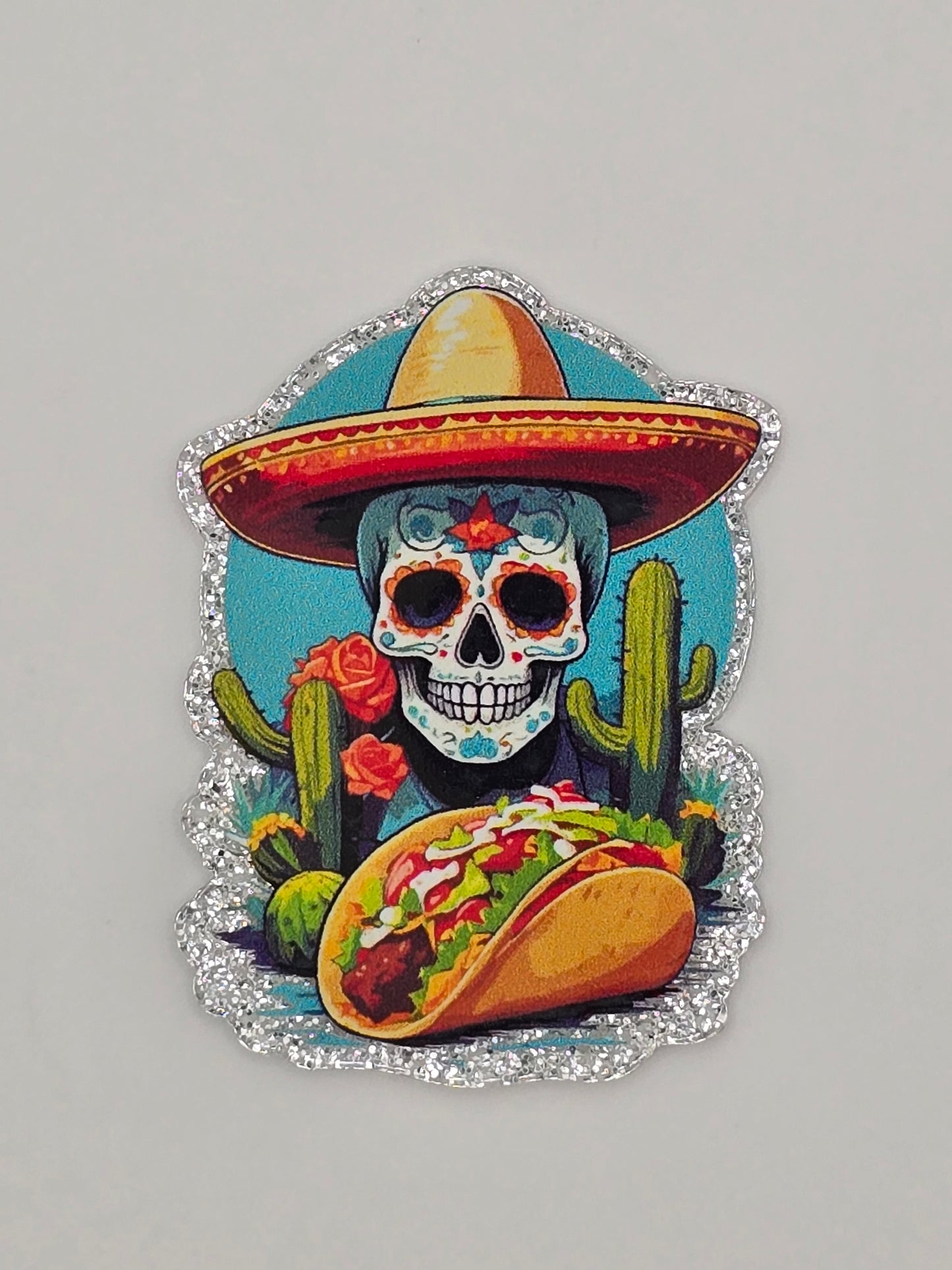 Mexican Skull with Taco