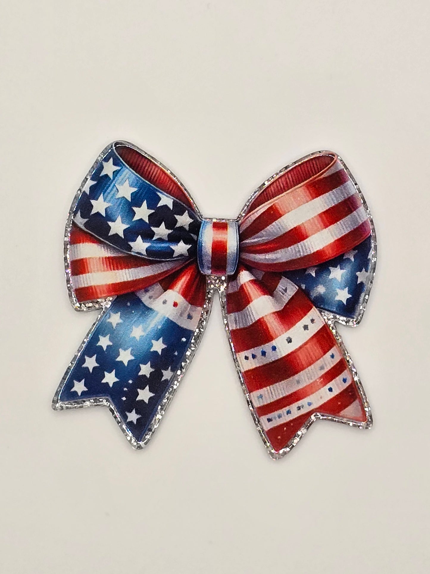 Red, White, Blue, Stars Bow