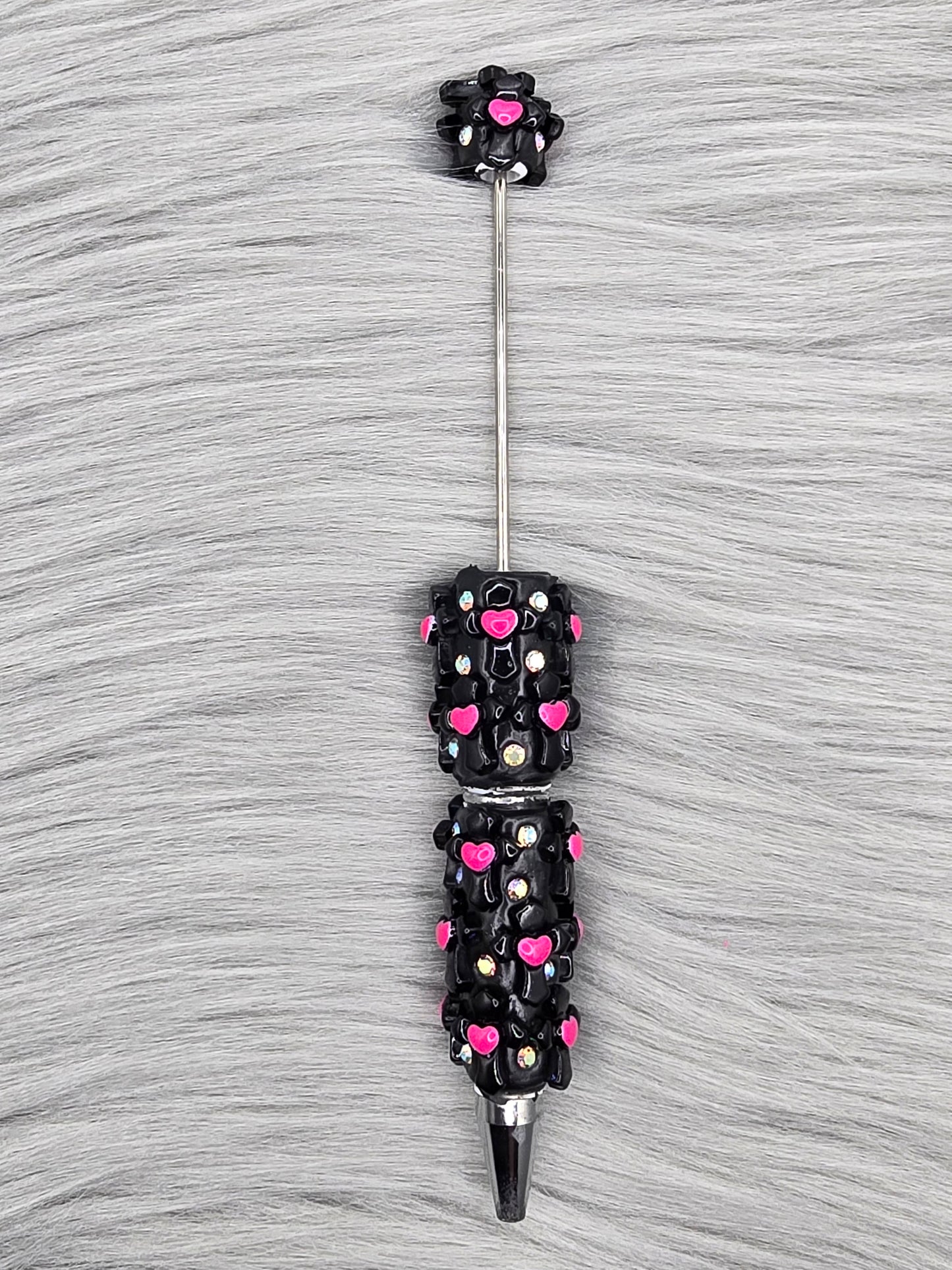 3D Beadable Black Cross Pen