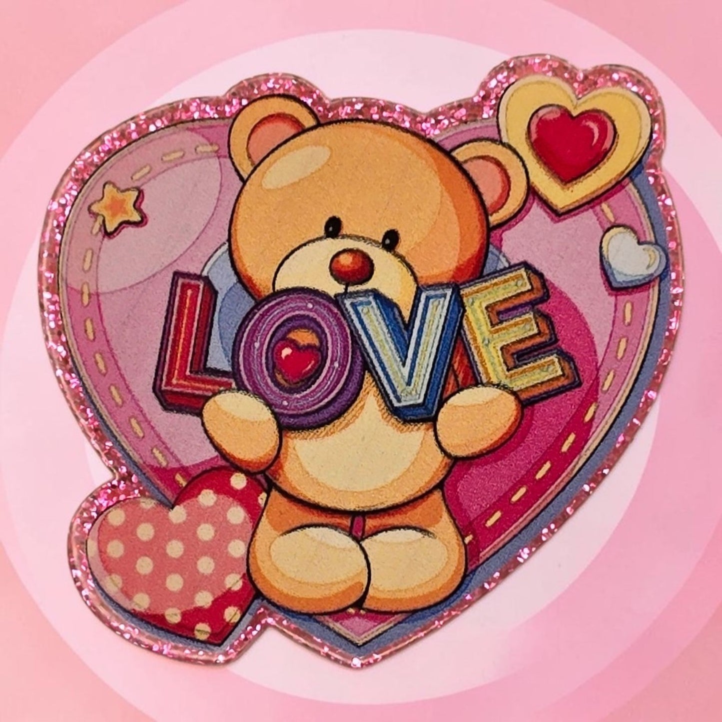 Love Bear Acrylic Flatback