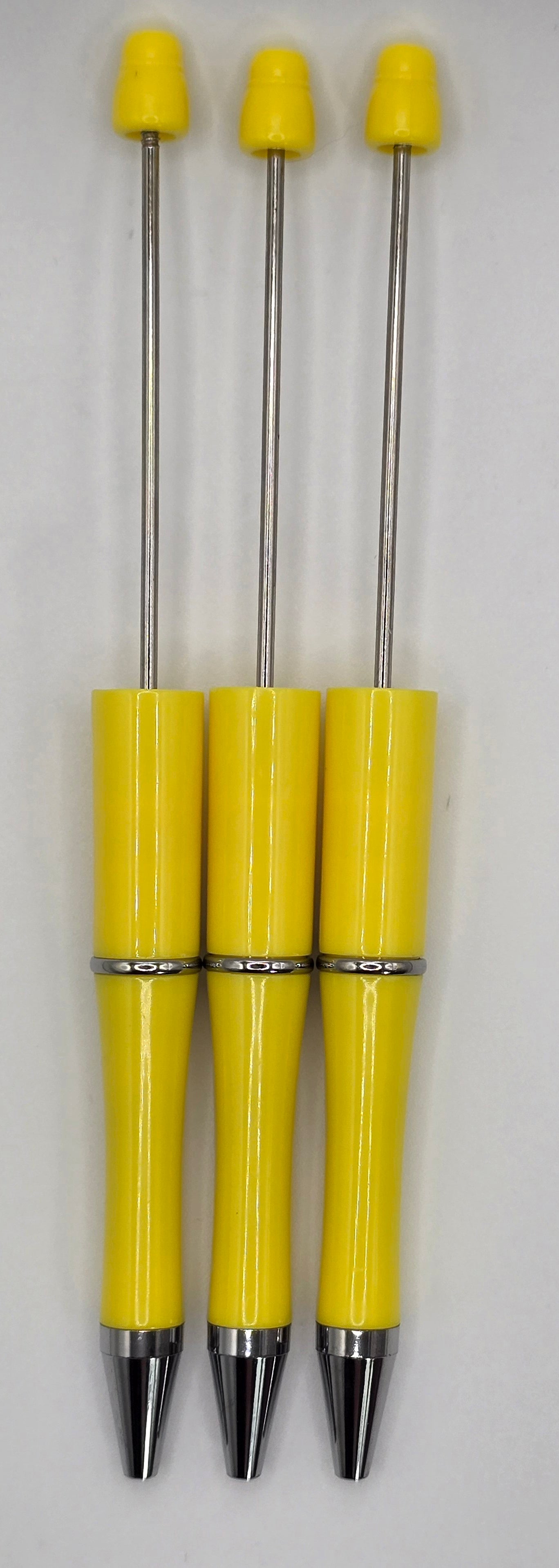 Yellow Beadable Pen