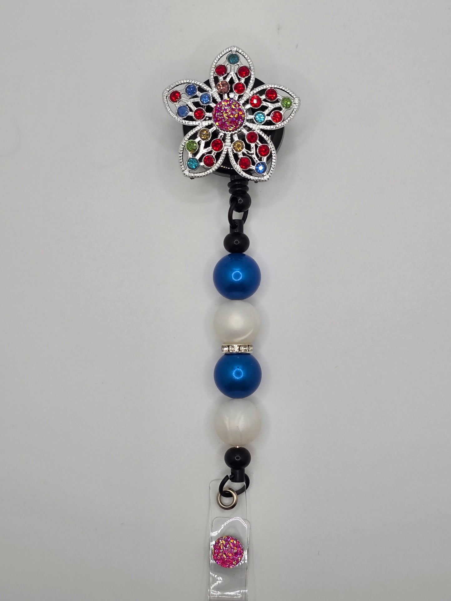 Flower Spinner Badge Reel