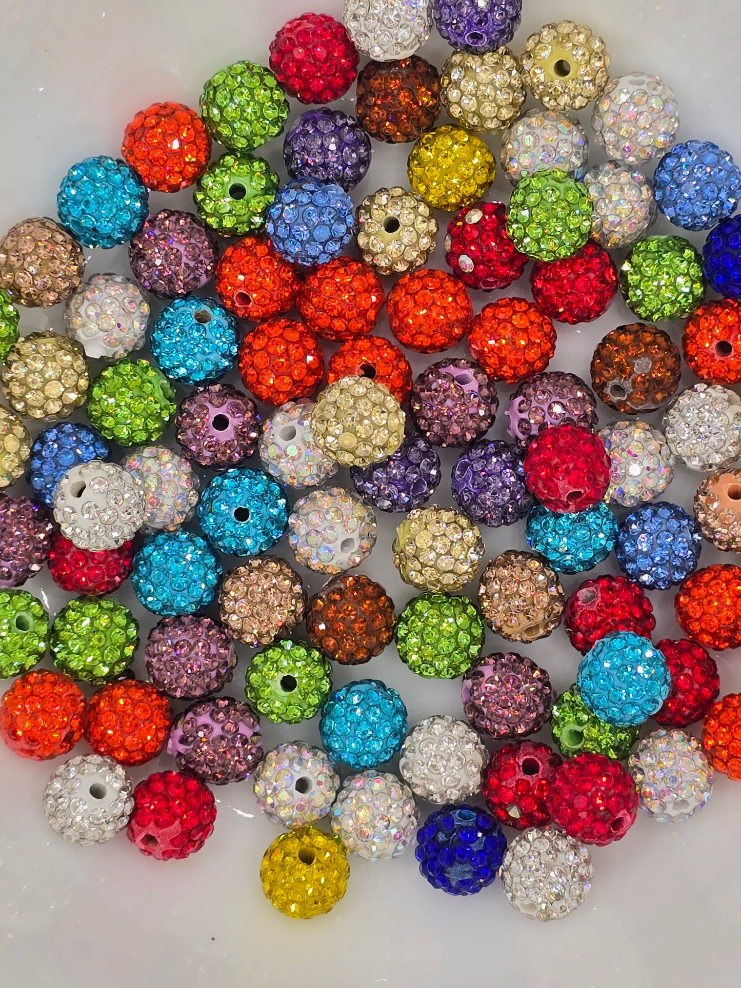 Clay Rhinestone Bead Mix's