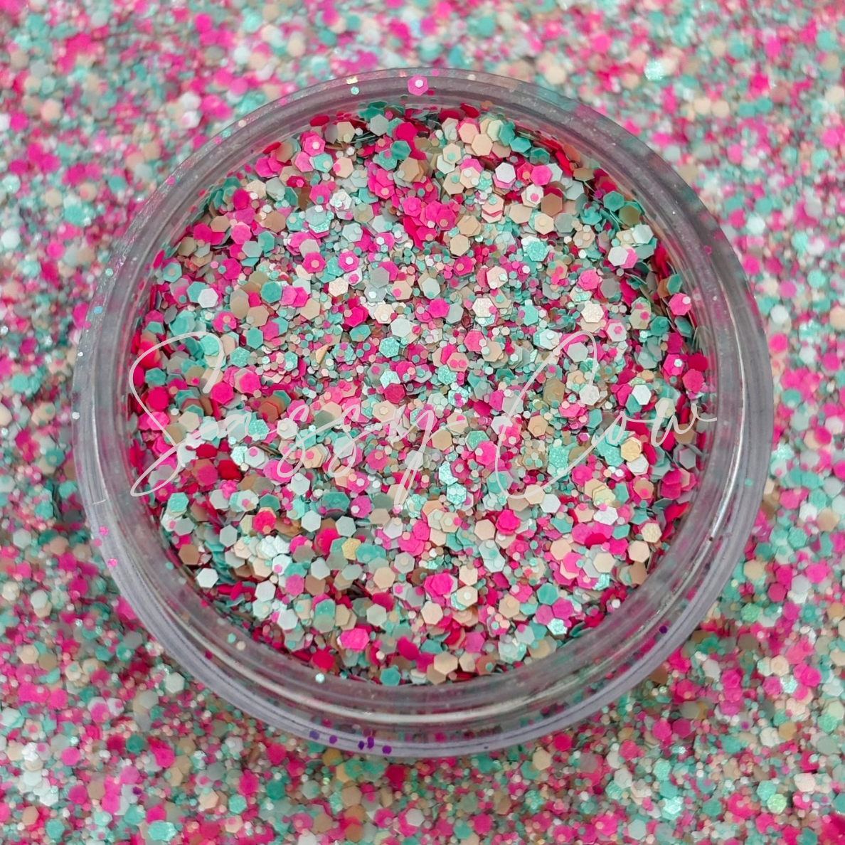 POOL PARTY - Mini Chunky Custom Pearl Matte Glitter Mix
