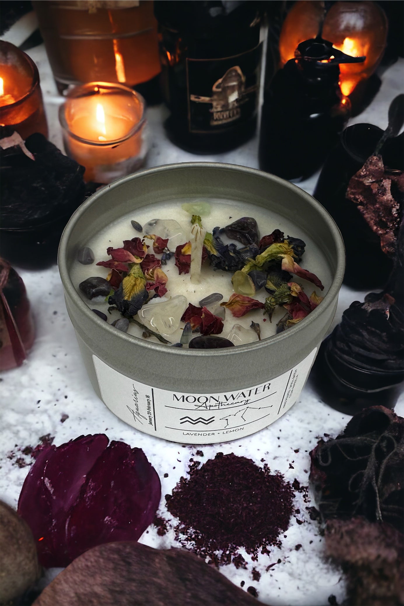 Zodiac Candles – 6 oz Astrology Inspired Candles with 40+ Hour Burn Time