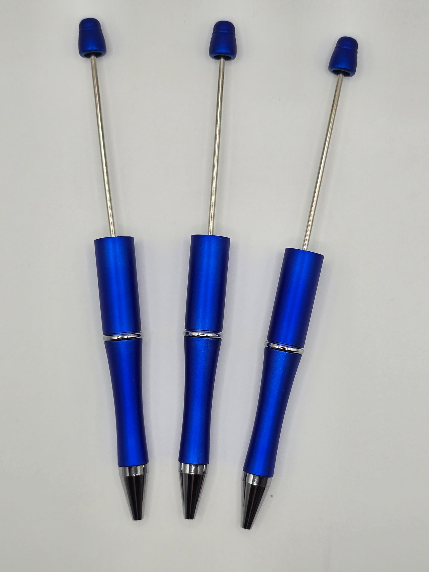 Blue Matte Beadable Pen