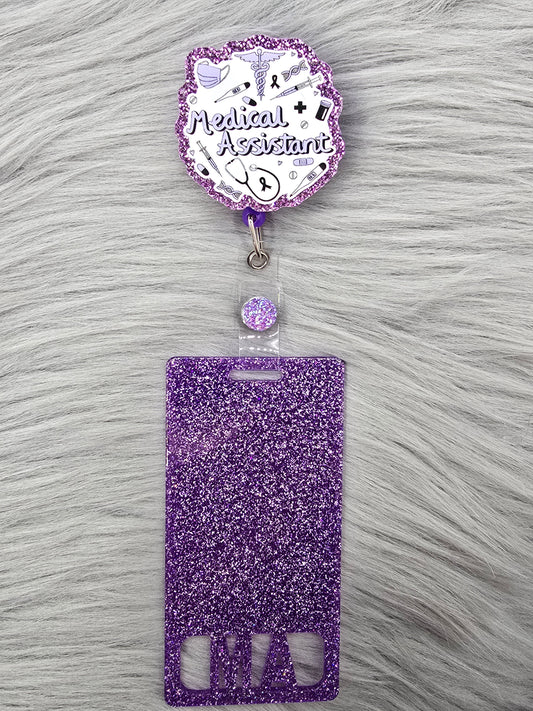 Medical Assistant Badge Reel with Badge Buddy