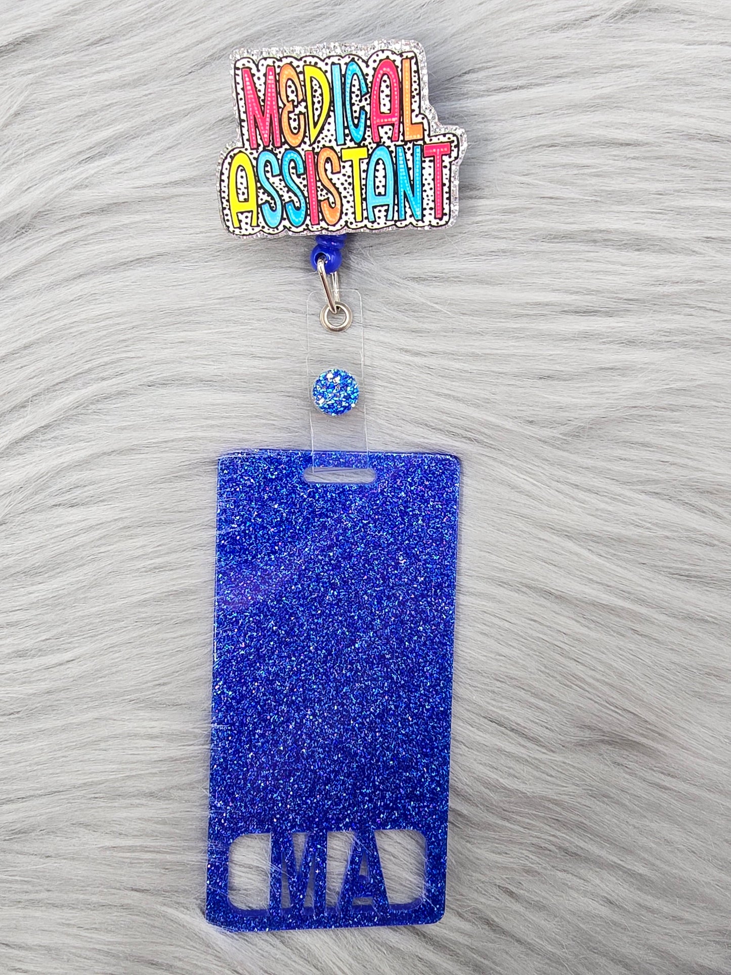 Medical Assistant Badge Reel with Badge Buddy