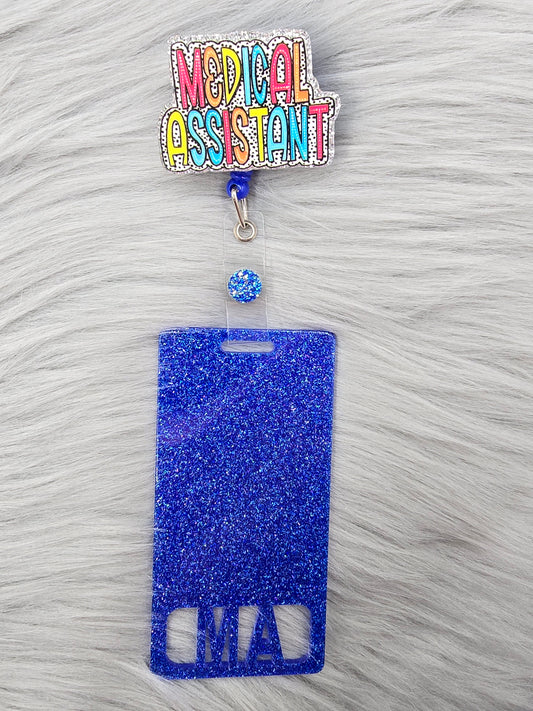 Medical Assistant Badge Reel with Badge Buddy