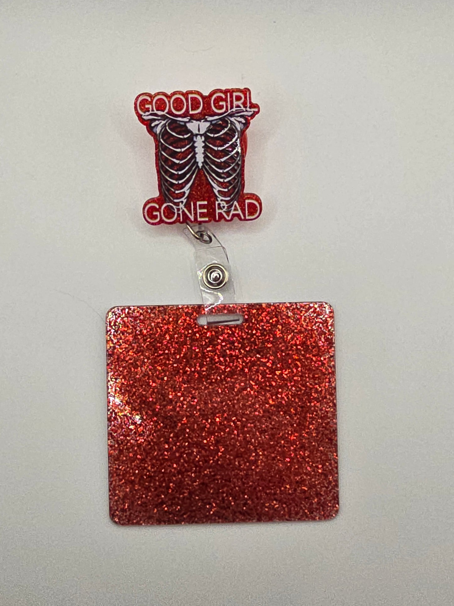 Good Girl Gone Rad Badge Reel with Badge Buddy