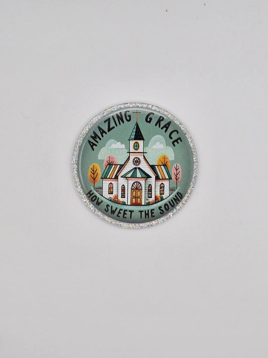 Amazing Grace How Sweet The Sounds Acrylic Flatback
