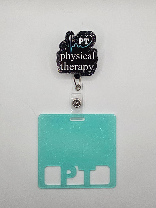 Physical Therapy Badge Reel with Badge Buddy