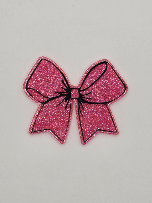 Pink glitter bow