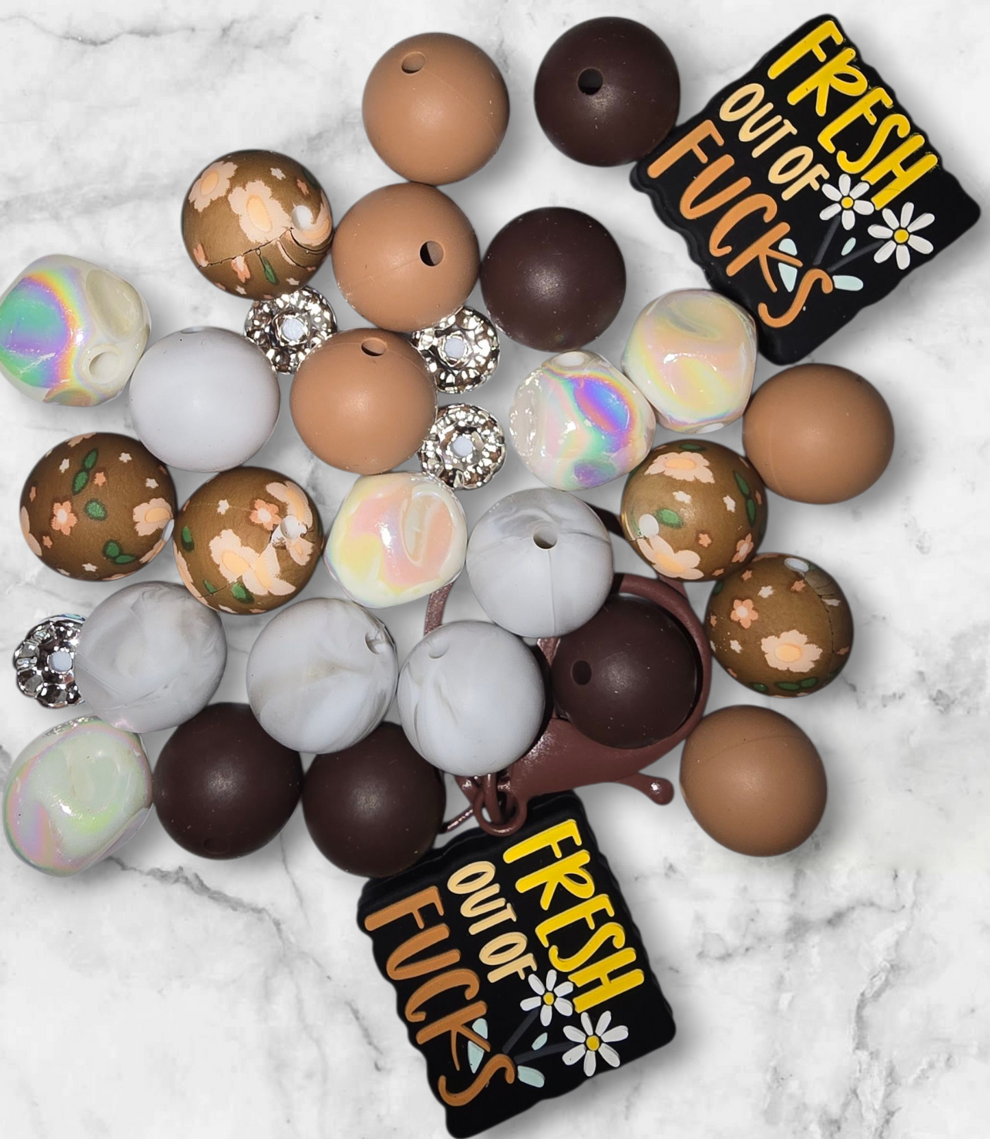 Fresh Out Of Fucks Keychain Kit