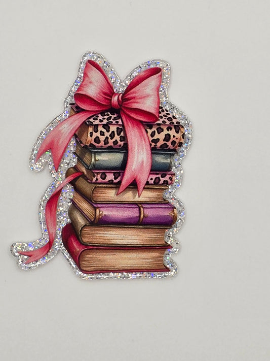 Books with Pink Bow