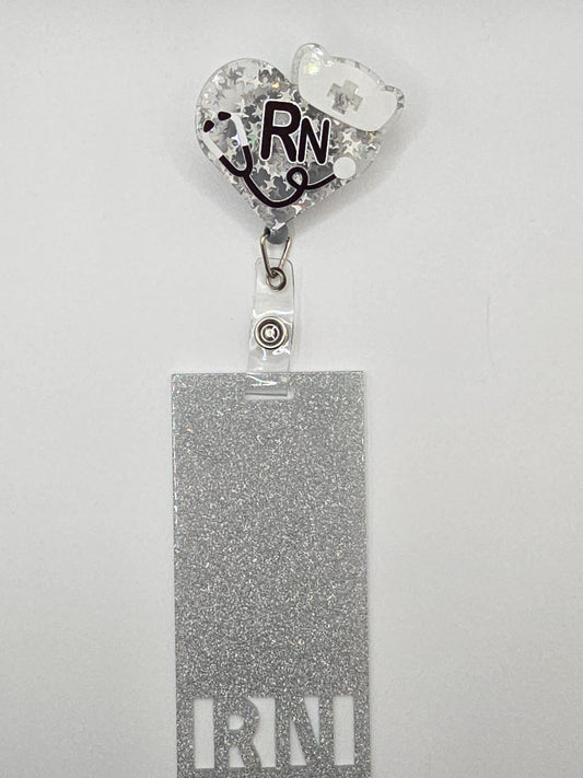 RN Badge Reel with Badge Buddy