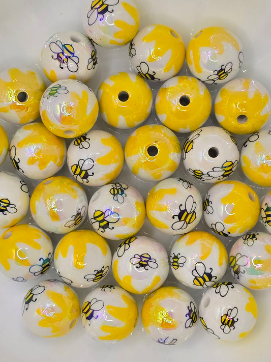 16mm Acrylic Beads-Bee
