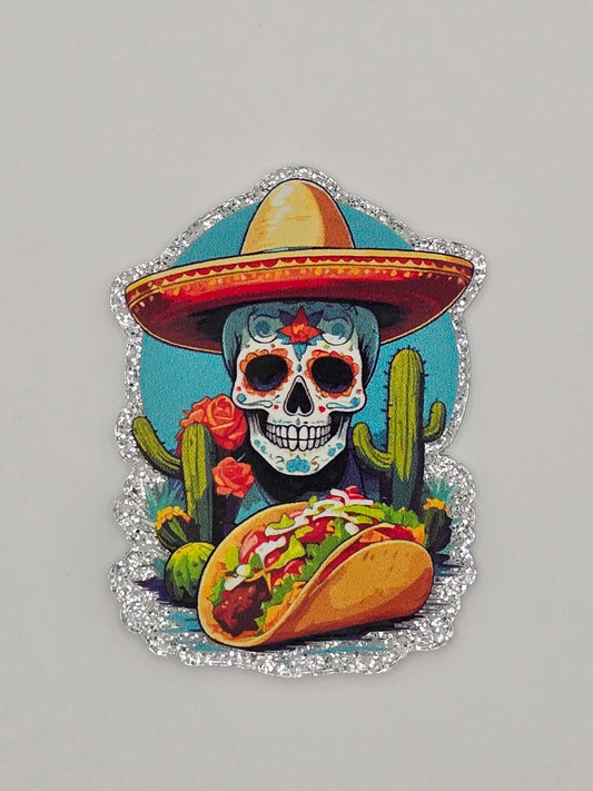 Mexican Skull with Taco