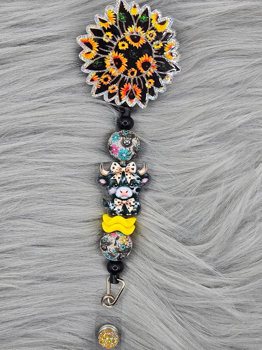 Sunflower Badge Reel