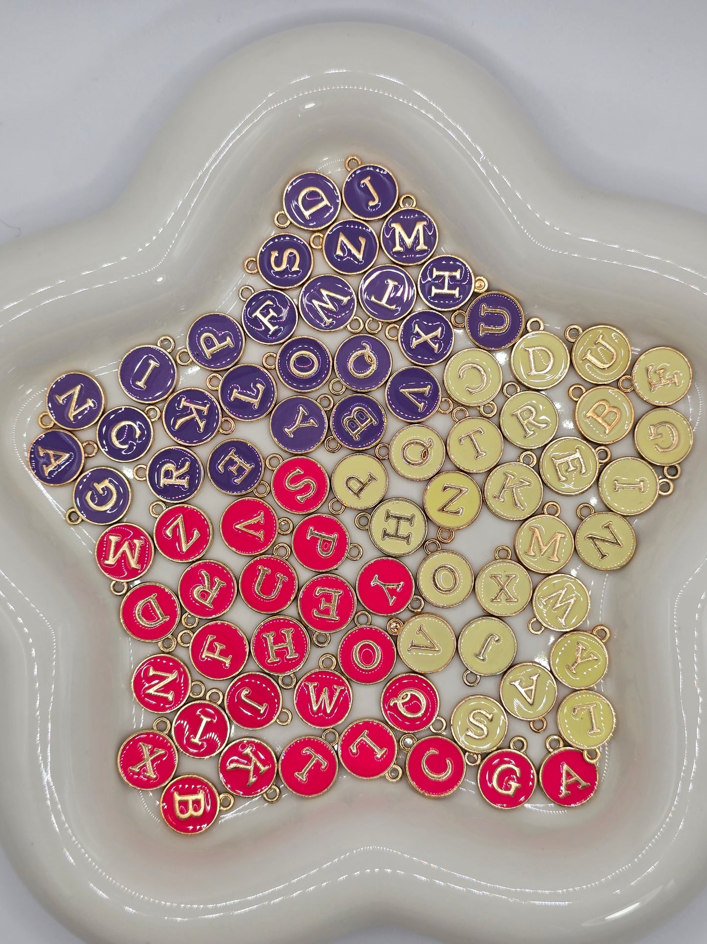 Metal Charm Letter Pendent