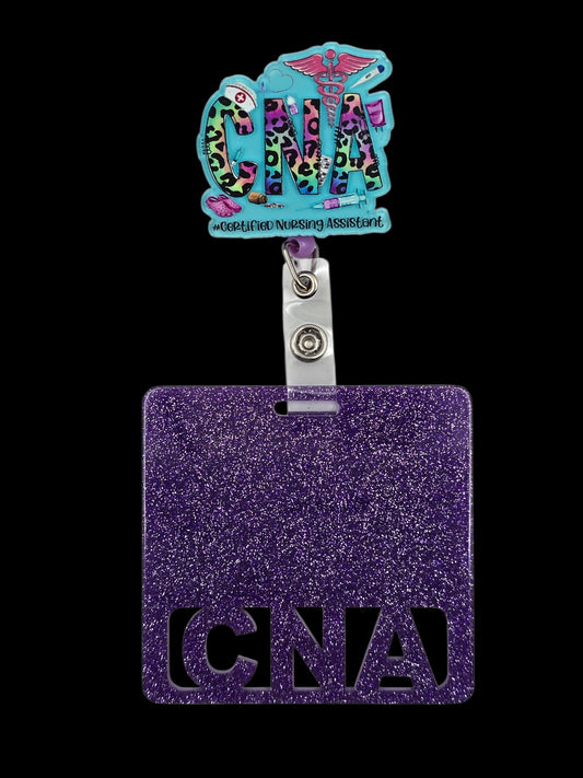 CNA Badge Reel with Square Badge Buddy