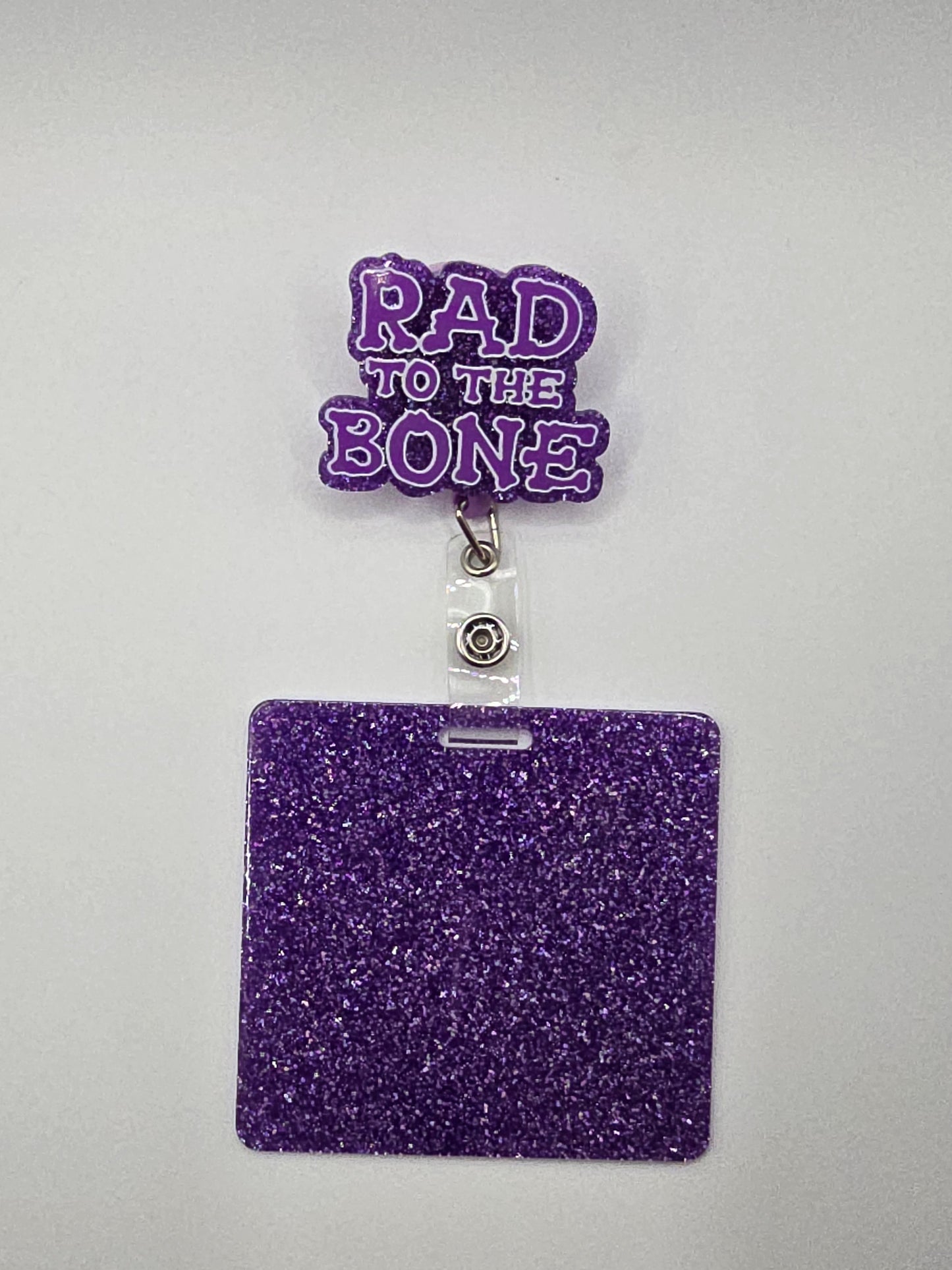 Rad To The Bone Badge Reel with Badge Buddy