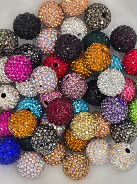 Clay Rhinestone Bead Mix