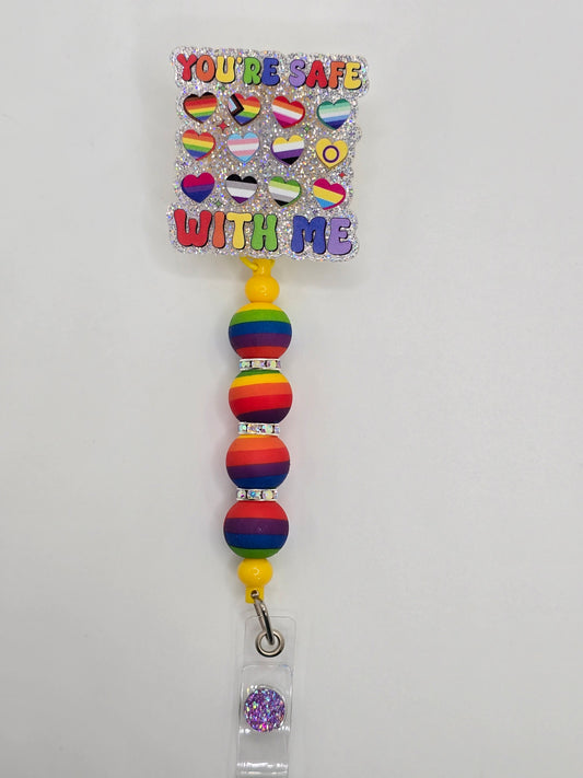 You Are Safe With Me Badge Reel