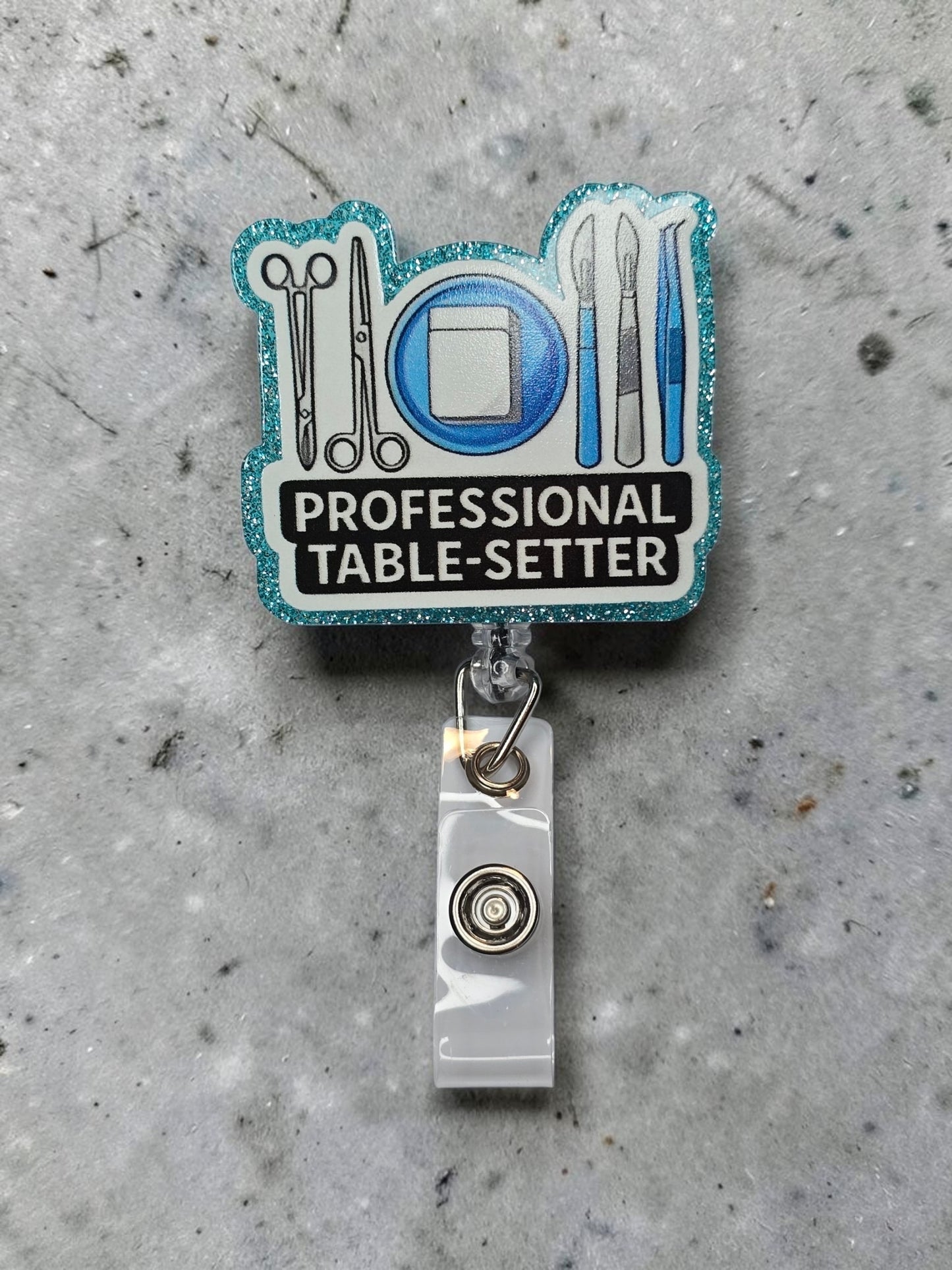 Professional Table Setter Badge Reel