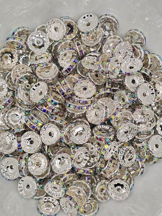 12mm Clear AB Spacer (50ct)