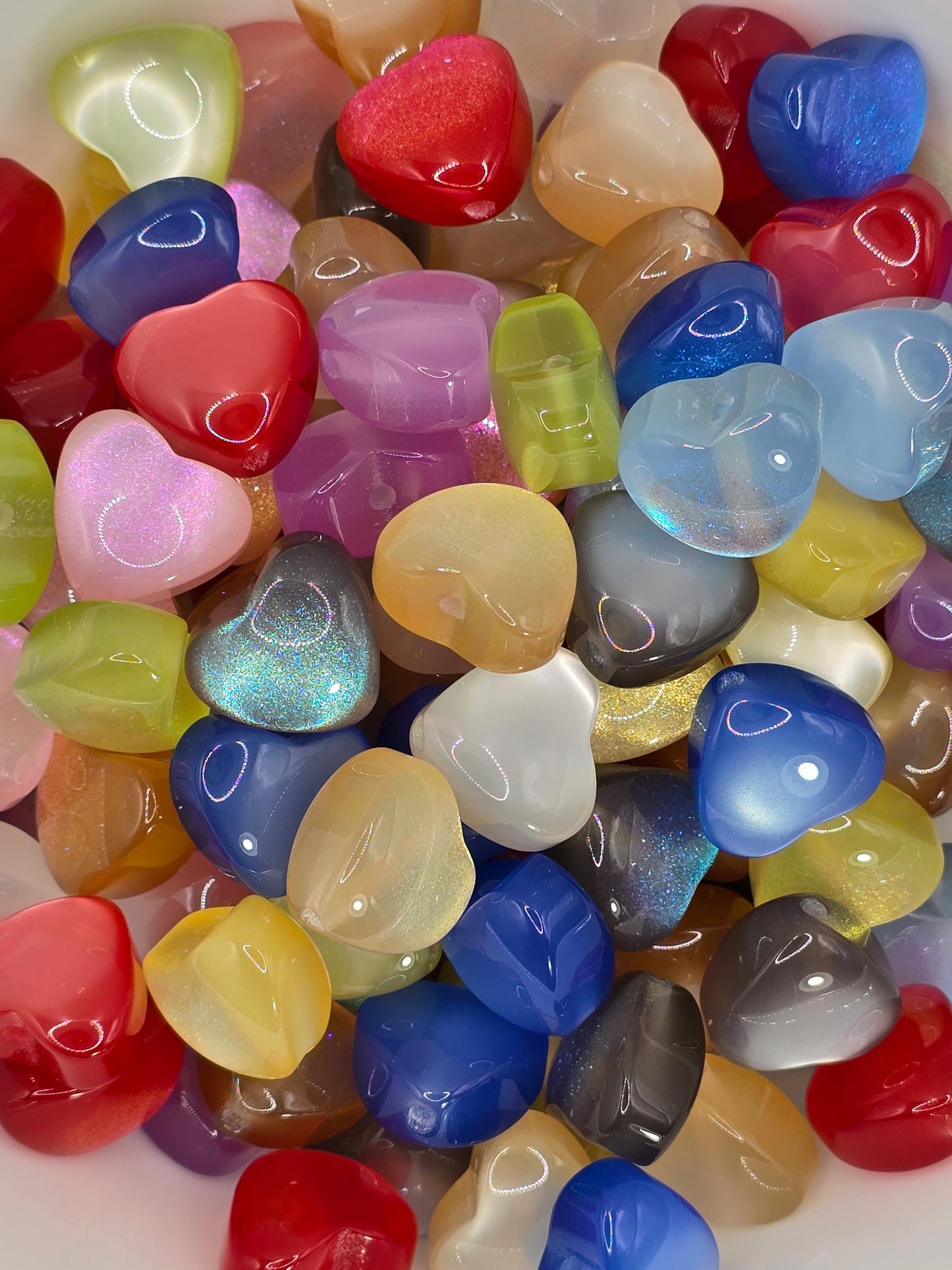 Penelope's Acrylic Mixed Heart Beads (20ct)
