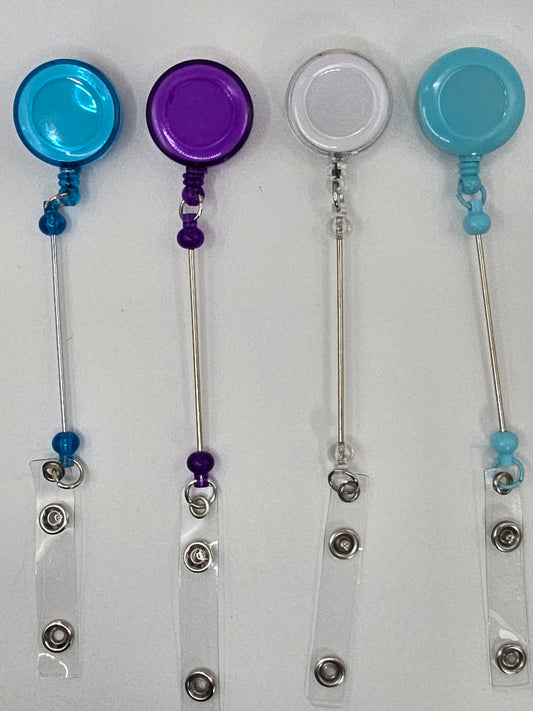 Badge Reel-Beadable Belt Clip