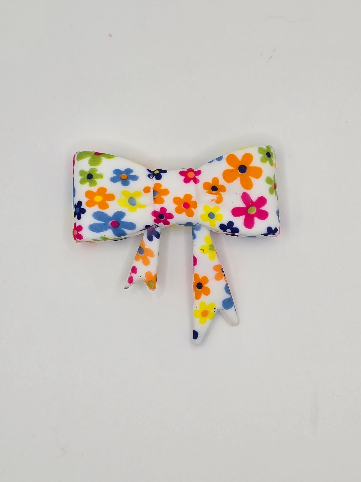 Beadable Jumbo Silicone Bow Focal-Flowers
