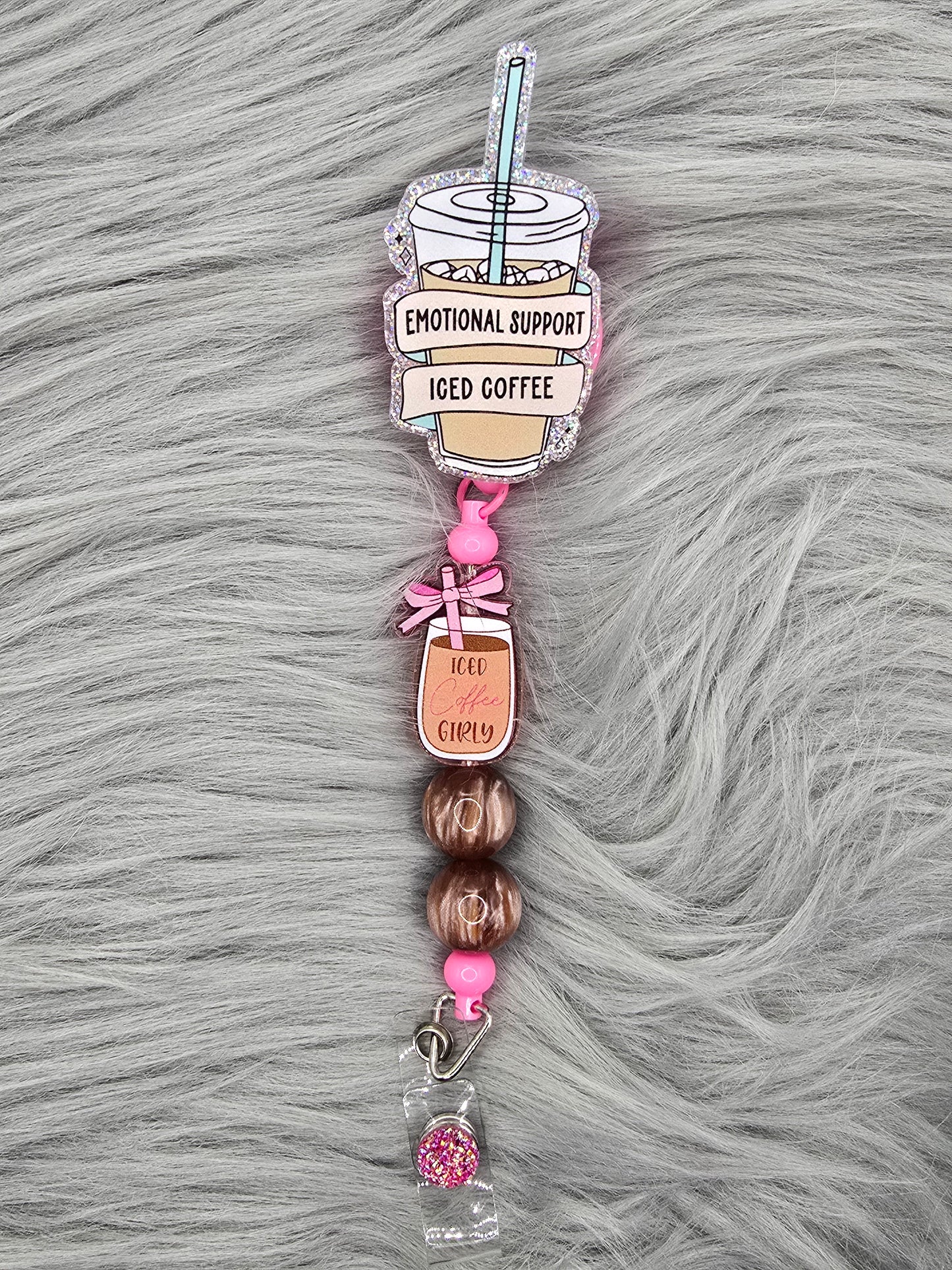 Iced Coffee Badge Reel