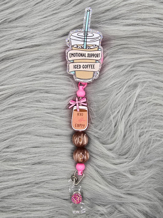 Iced Coffee Badge Reel