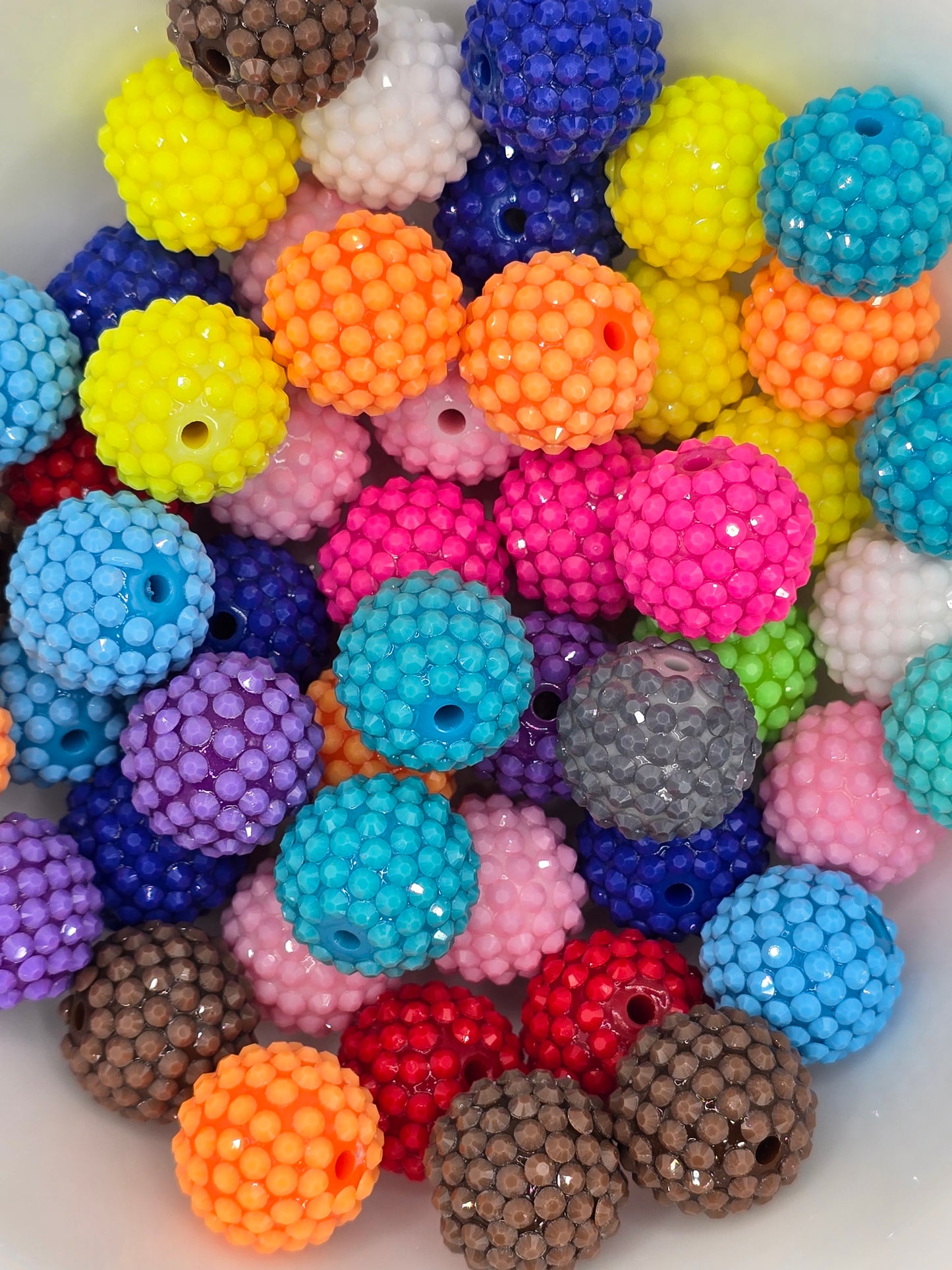 Rhinestone Bead Mix 20mm