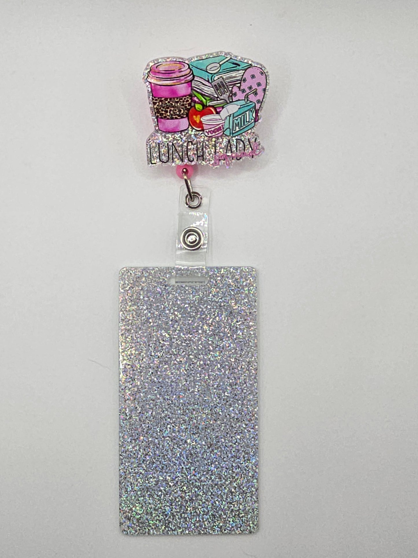 Lunch Lady Squad Badge Reel with Badge Buddy