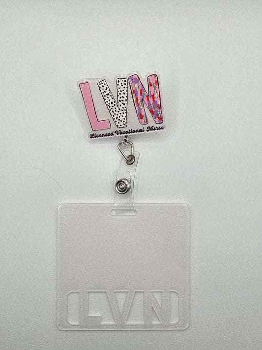 LVN Badge Reel with Badge Buddy