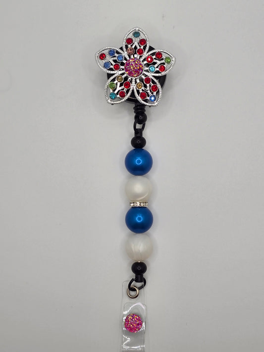 Flower Spinner Badge Reel