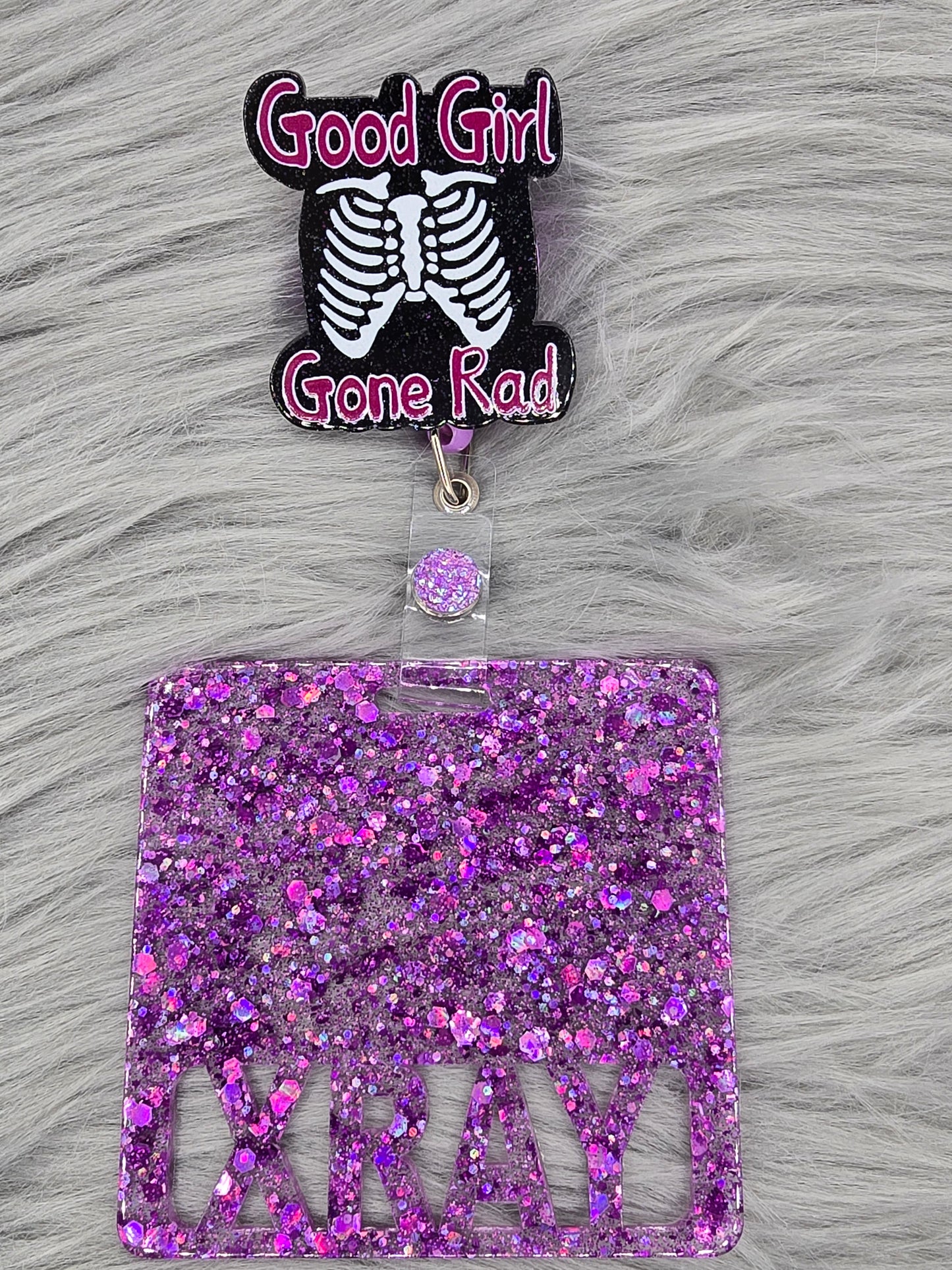 Good Girl Gone Rad Badge Reel with Badge Buddy