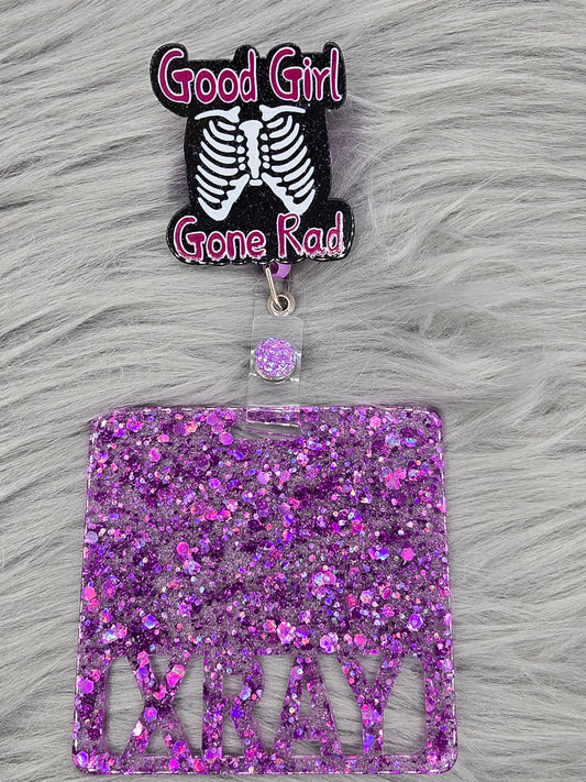 Good Girl Gone Rad Badge Reel with Badge Buddy