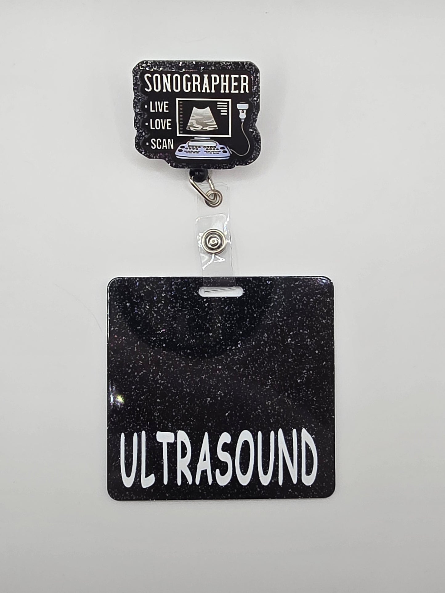 Ultrasound Badge Reel with Badge Buddy